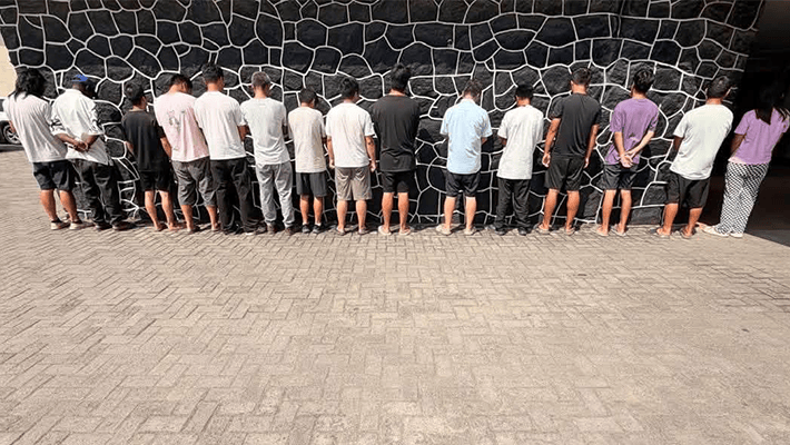 The 14 Chinese nationals and one Nigerian
