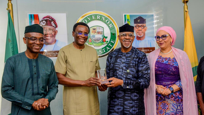 Governor Dapo Abiodun and NNPC officials