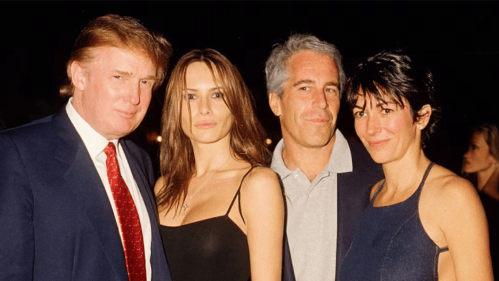 Donald and Melania Trump, Jeffery Epstein and Ghislaine Maxwell