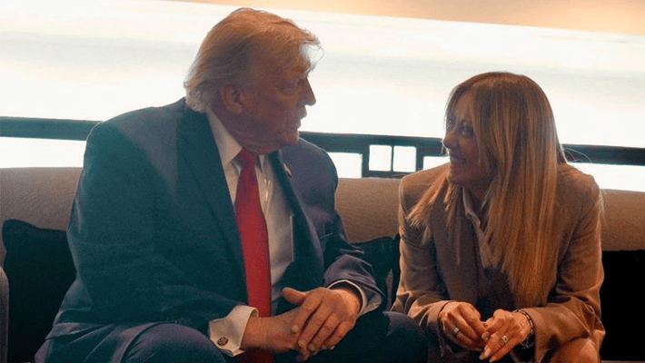 Meloni and Trump