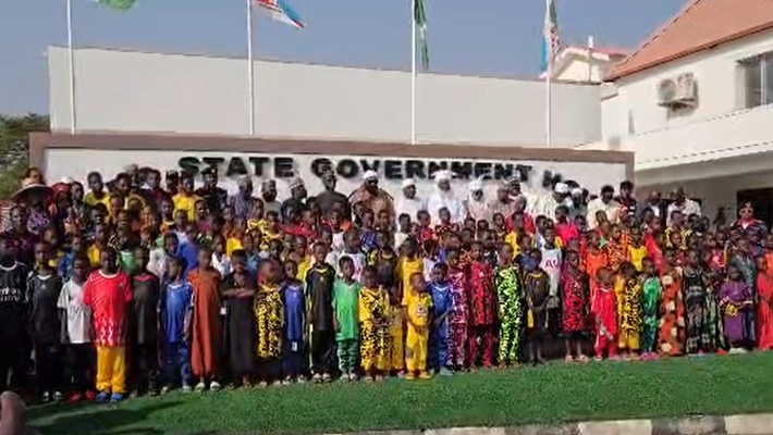 Rescued pupils of St. Mary's Catholic School, Niger State.