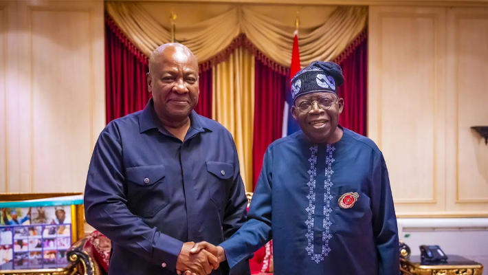 Bola Tinubu and John Mahama