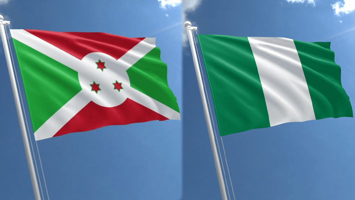 Nigeria and Burundi flags.