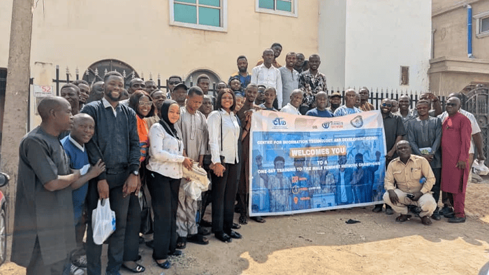 training session for Male Feminist Network champions