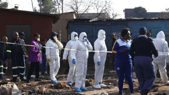 Scene of South Africa's shooting violence