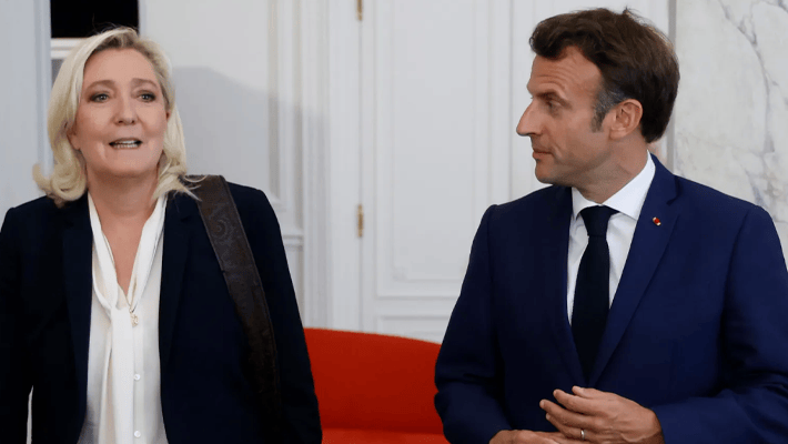 Le Pen and Macron