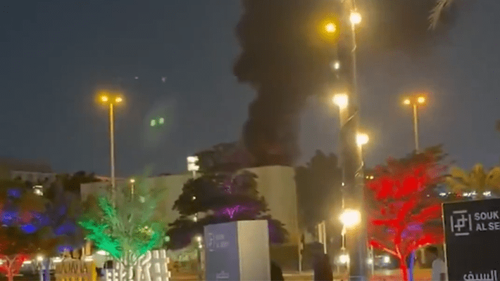 Iranian forces' drone strike sparked fire outbreak near the U.S. consulate in Dubai