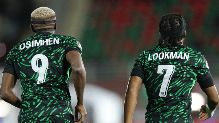 Osimhen with Lookman