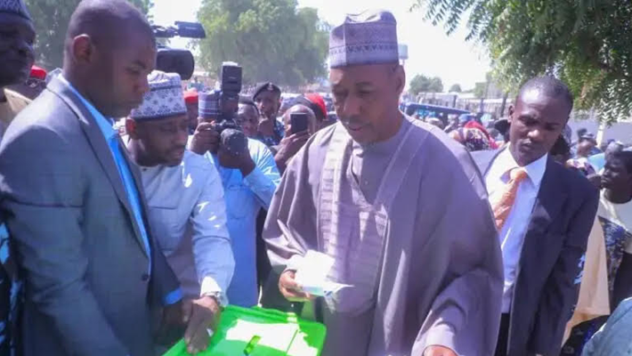 Governor Babagana Zulum cast his vote