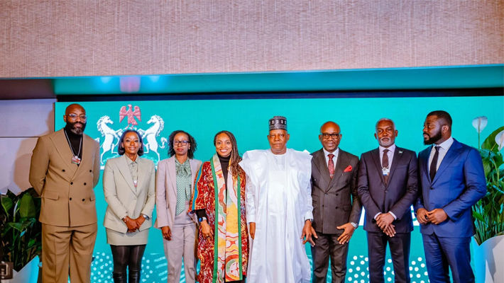 Kashim Shettima and others at the inauguration of the Nigeria House in Davos