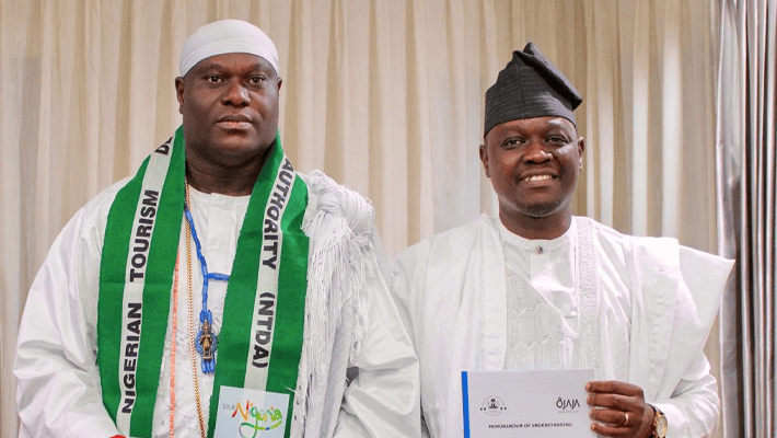 Oba Adeyeye Ogunwusi and Ola Awakan