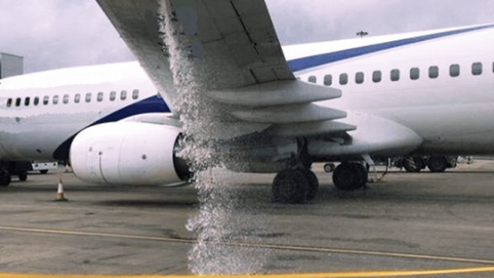 Jet fuel spills