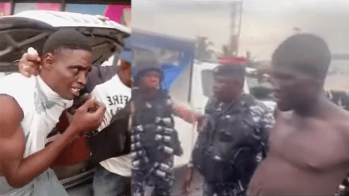 uspected hoodlums attacking and extorting stranded motorists