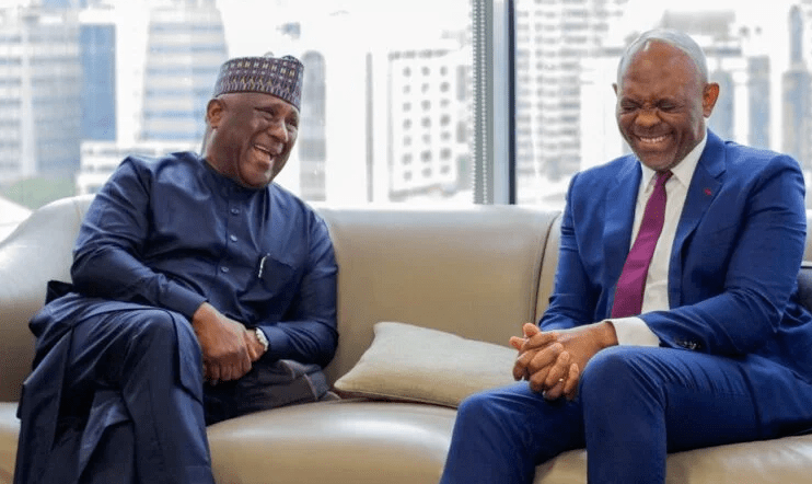 Abdul-Samad Rabiu and Tony Elumelu