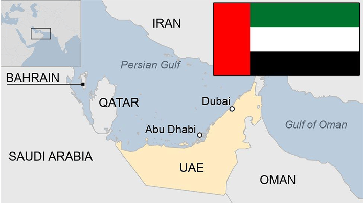 UAE map