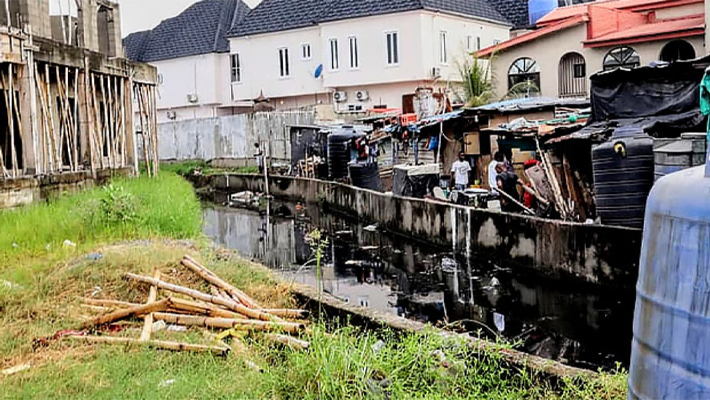 Buildings Along Ikota River