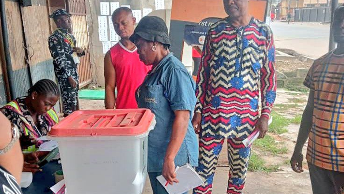 Voting in progress.