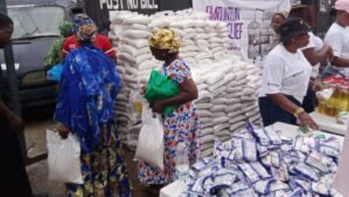 Yuletide food distribution initiative