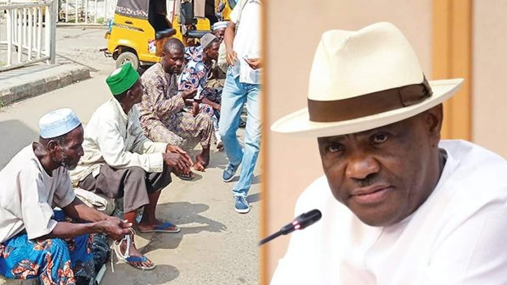 Abuja beggars, Wike