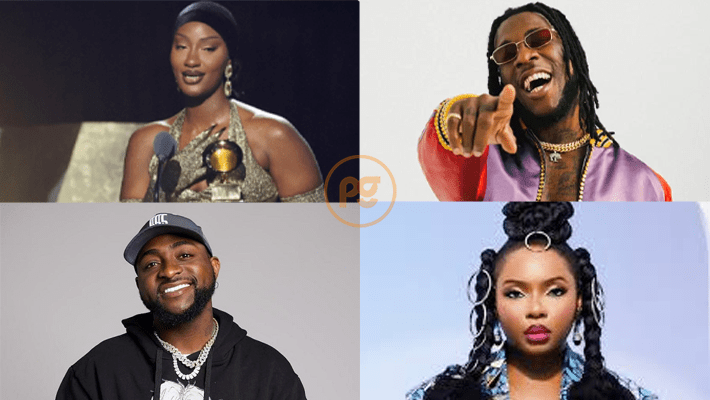 Tems, Burna Boy, Davido, Yemi Alade