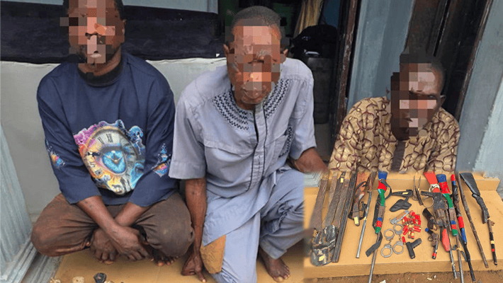 three suspected cultists