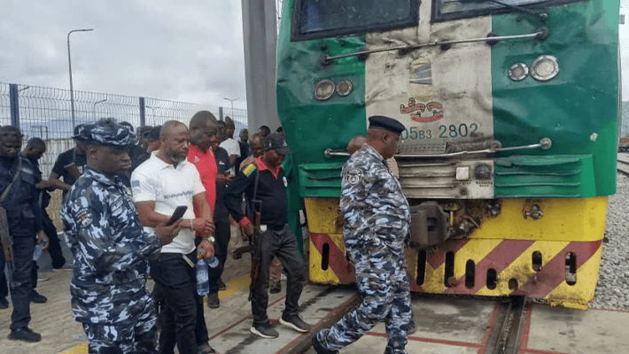 Police secure stranded passengers