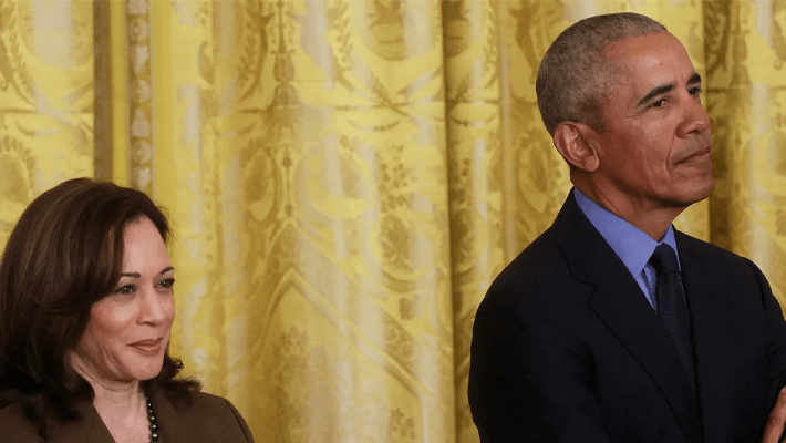 Kamala Harris and Barack Obama