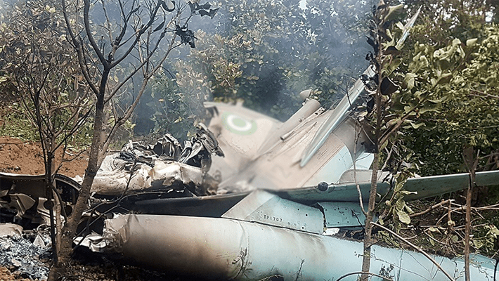 Crashed aircraft