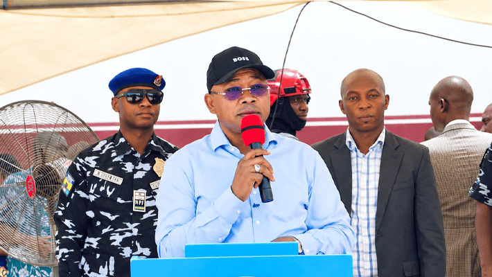 Gov. Ahmed Ododo of Kogi State, delivering his speech at the Inauguration of Godec Power Nig. Ltd on Sunday in Lokoja