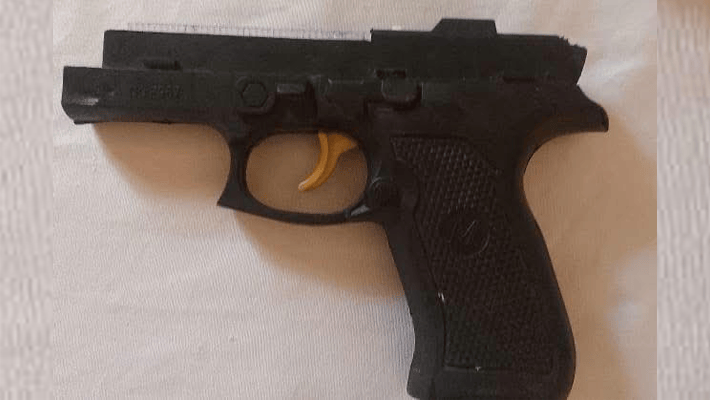 Recovered toy pistol