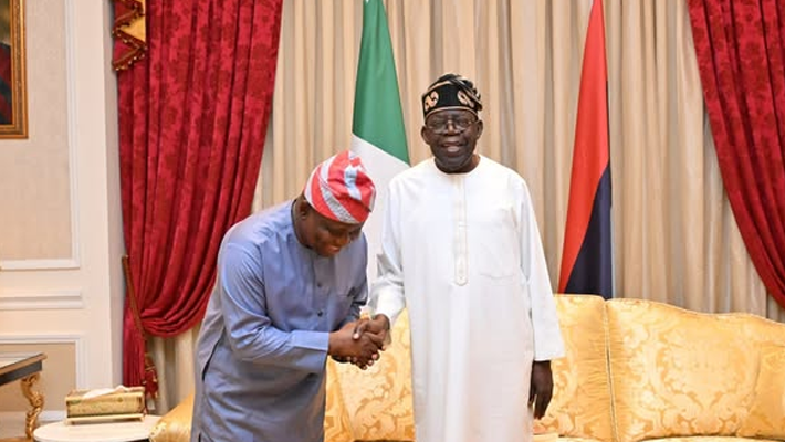 Solomon Adeola with Tinubu