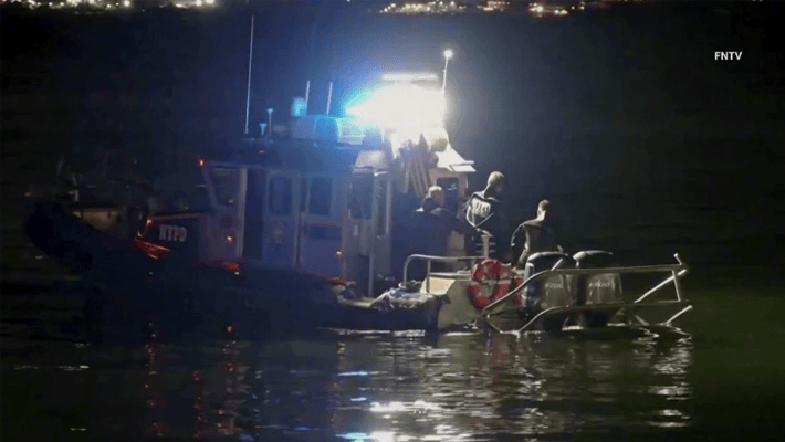 New York City police on scene of the boating accident
