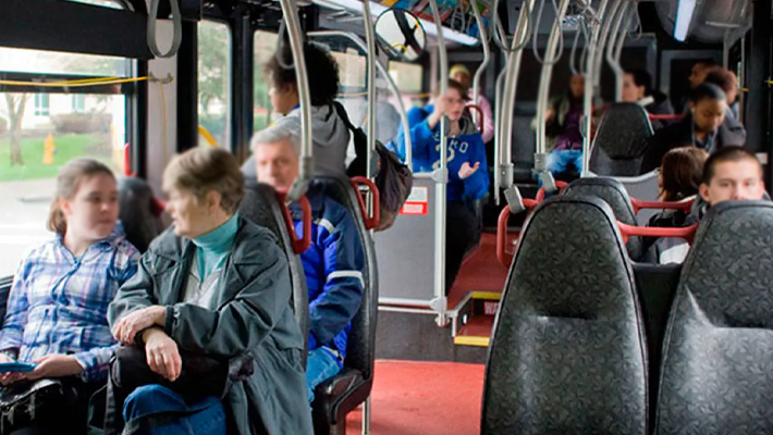 Passengers on King County Metro bus