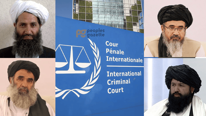 International Criminal Court, Taliban Supreme Leader Haibatullah Akhundzada, Chief Justice Abdul Hakim Haqqani, Habibullah Agha and Neda Mohammad Nadim