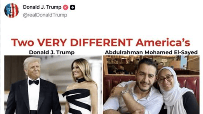 Donald and Melania Trump, Abdul El-Sayed and his wife