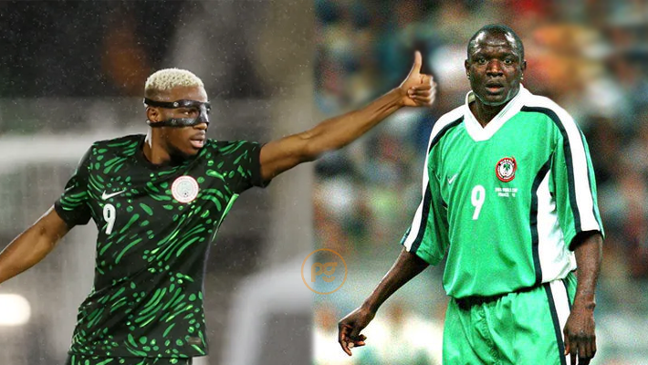 Victor Osimhen and Rashidi Yekini