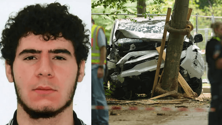 Abdul Ballout and a scene from the Berlin attack