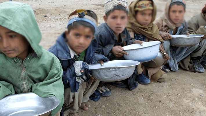 Malnourished people in Afghanistan