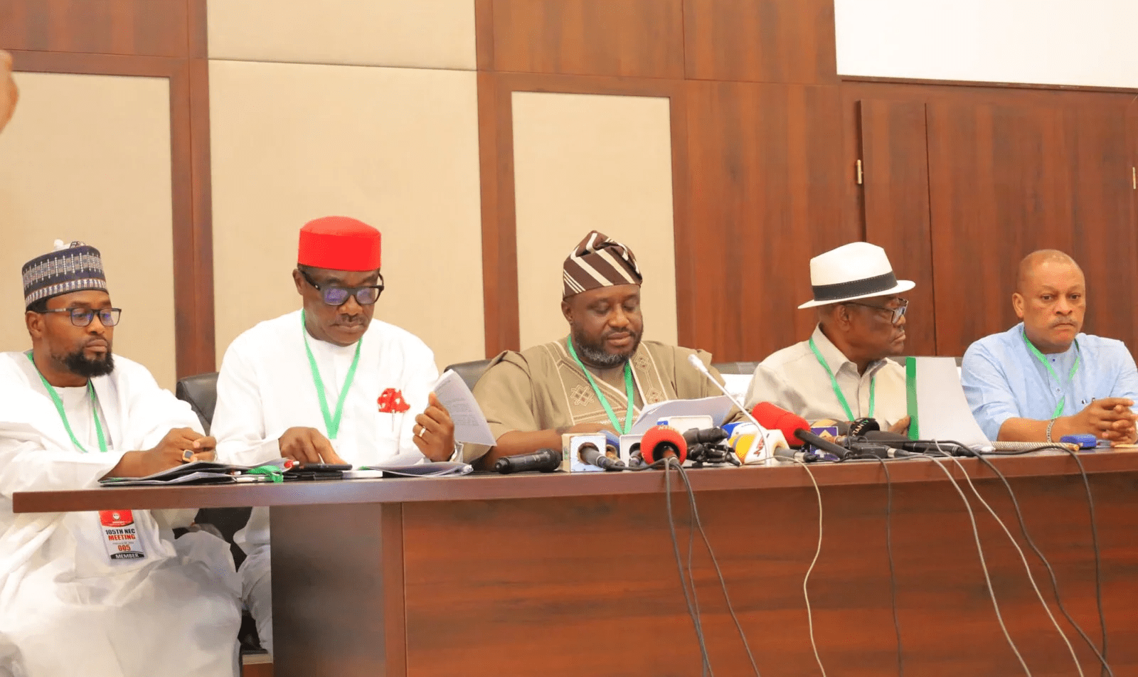 105th meeting of its National Executive Committee