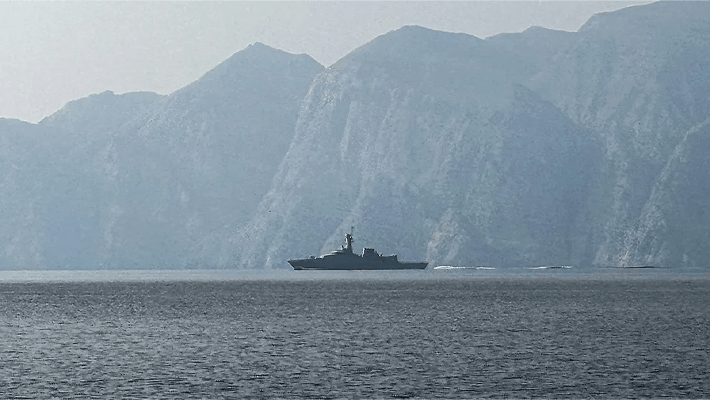 Ships on Strait of Hormuz