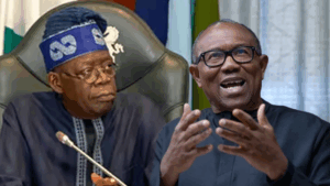 President Bola Tinubu and Peter Obi