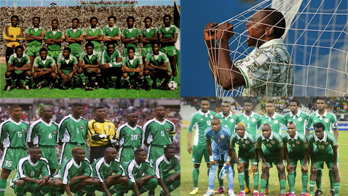 Super Eagles 2013, 1994, and 1980 sets