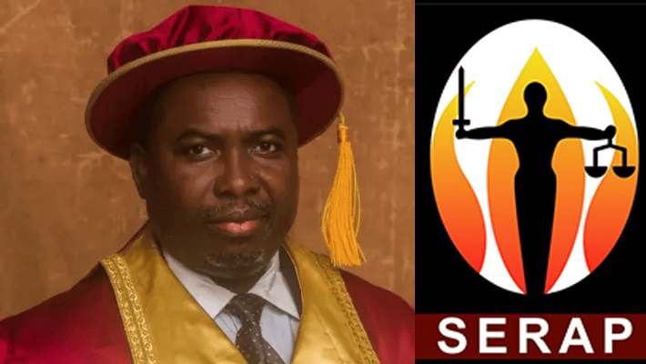 Amupitan and SERAP logo
