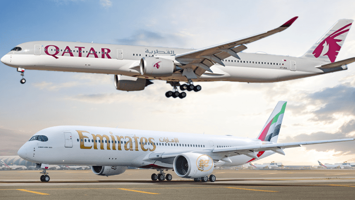 Emirates and Qatar Airways