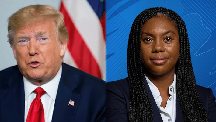 Donald Trump and Kemi Badenoch