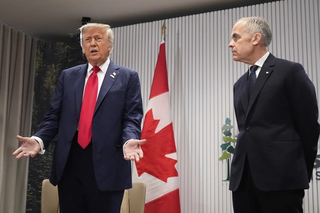 President Donald Trump and Mark Carney