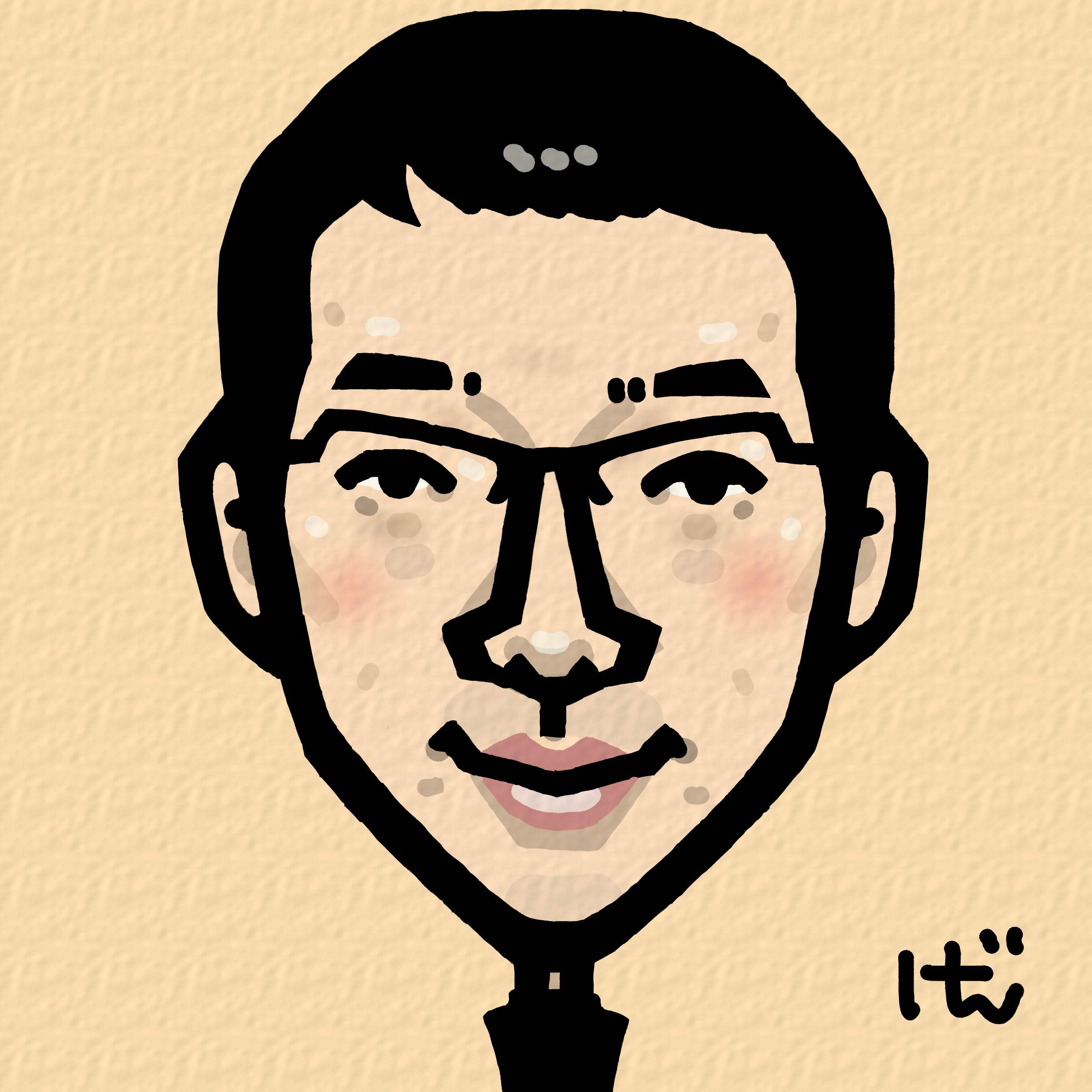 似顔絵 野間口徹さん Gcouan Plus Com