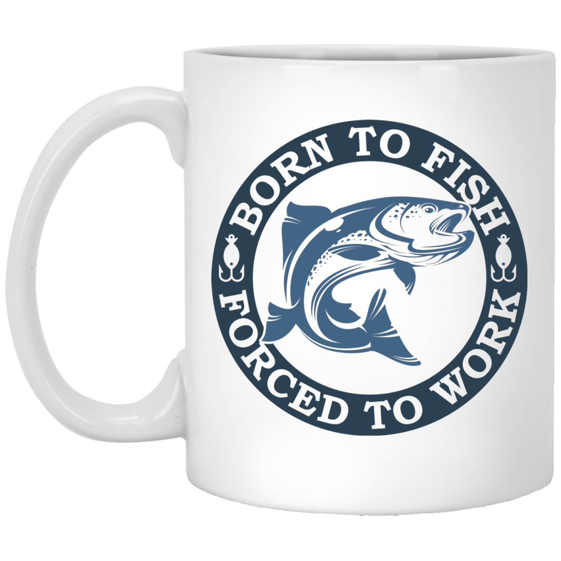 Awesome Fishing Slogan White Mug