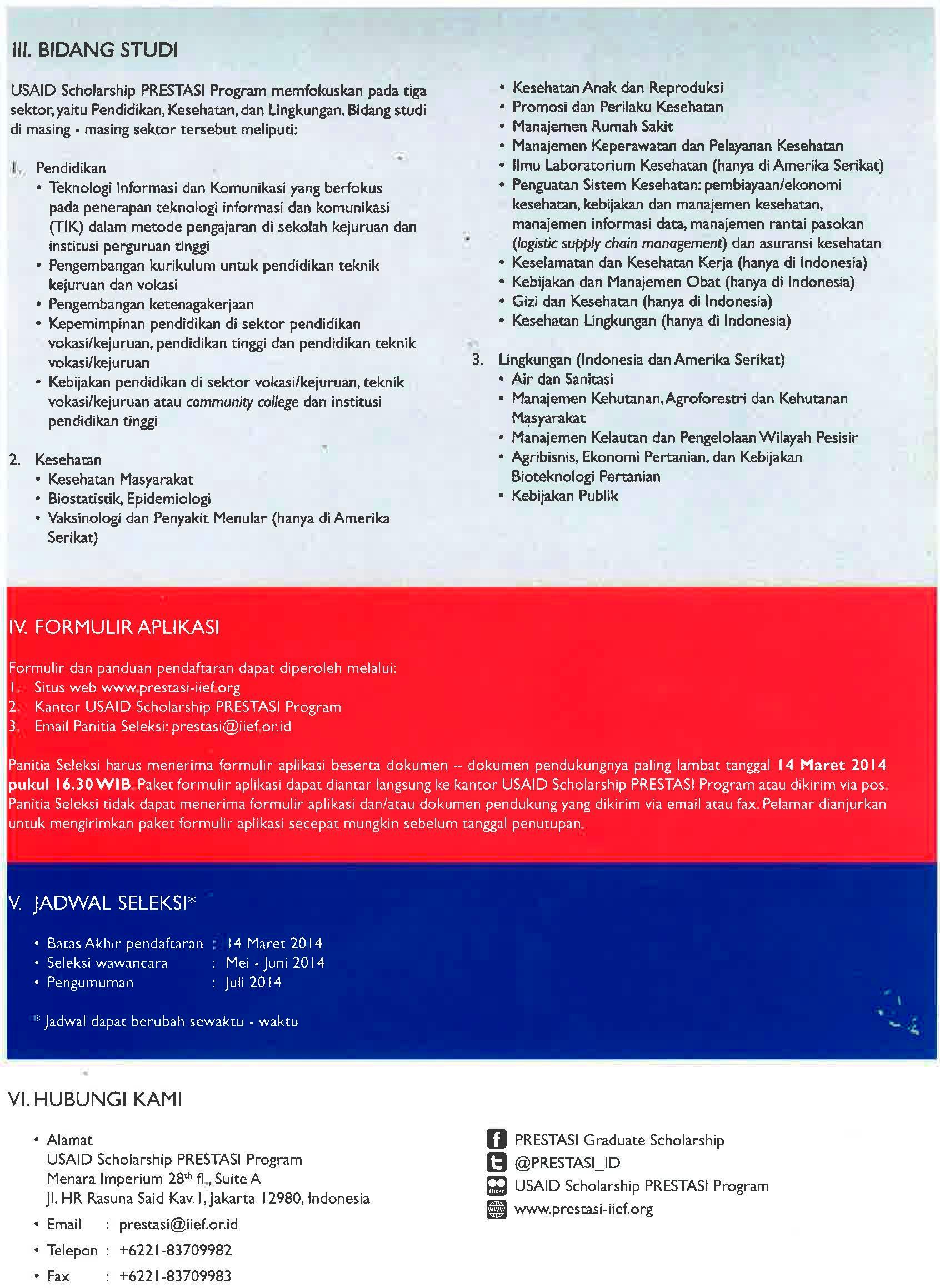 Temukan opsi di mana anda bisa mendapatkan beasiswa kami. Beasiswa S2 Prestasi Usaid 2014 Pendidikan Geografi Fkip Ulm