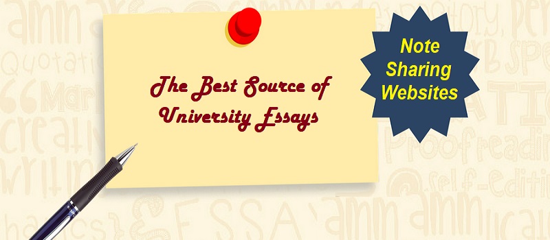 This service is a pioneer in direct writer . Note Sharing Websites The Best Source Of University Essays 1